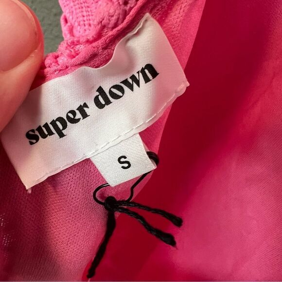 *Minor zipper issue* NWT Revolve x Superdown Vita Open Back Dress Pink | Size S - Picture 10 of 12